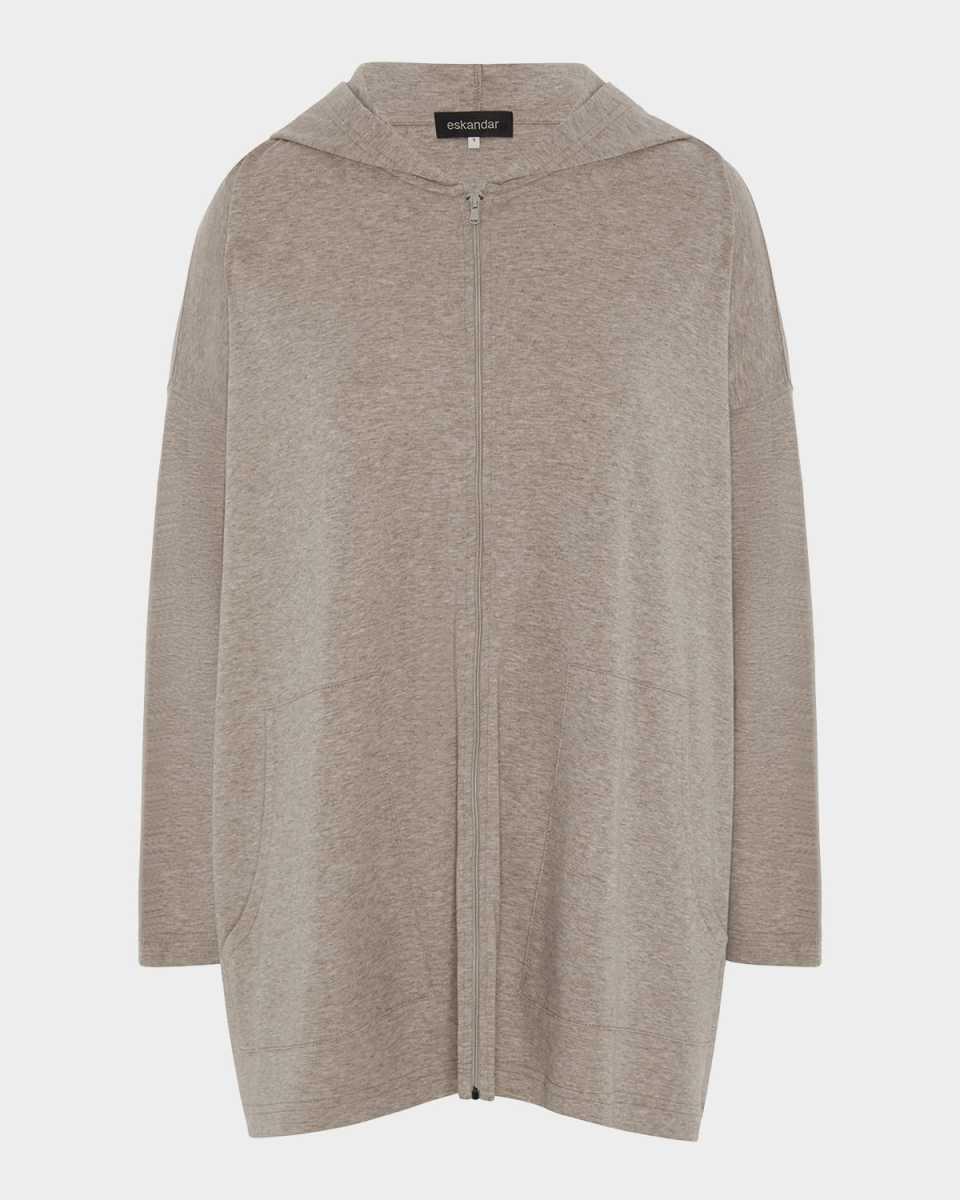 Zipped Hooded Top (Long Length)
